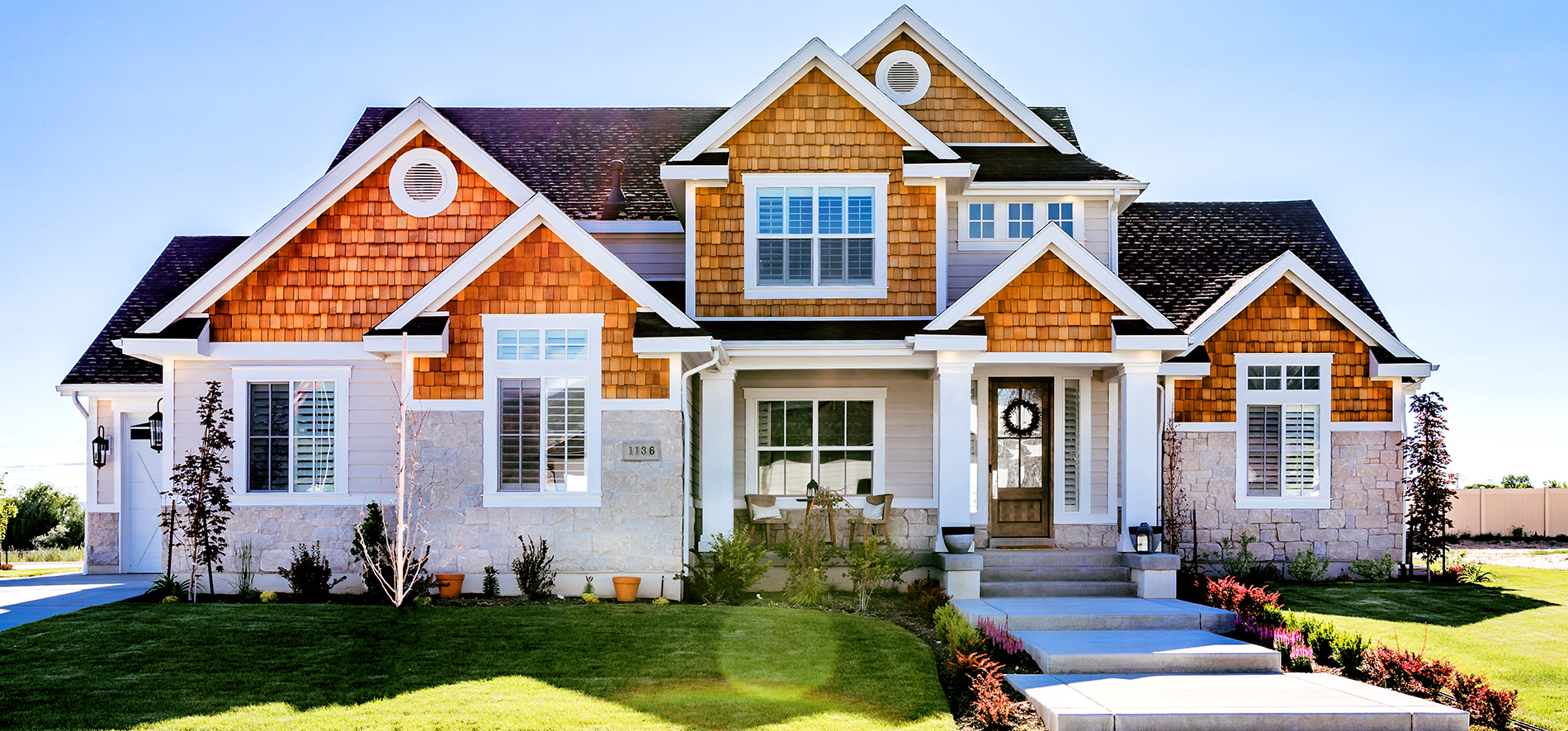 Newly constructed house seen while preforming a home inspection in Southeast Michigan